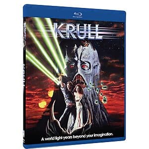 Krull 1983 science fiction film Blu-ray disc and case.