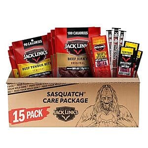 15-Pc Jack Link's Beef Jerky Gift Basket Variety Pack $18.65 w/ S&S