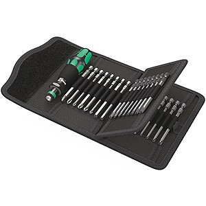 33-Piece Wera Kraftform Kompakt 62 Bitholding Screwdriver and Pouch Tool Set $72.85 + Free Shipping