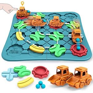 BONITOTO Kids Road Builder STEM Puzzle w/ Pullback Cars: 42-Pc $15, 32-Pc $11.40