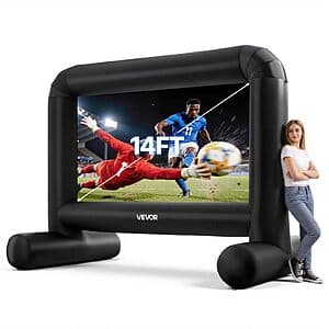 14' VEVOR Inflatable Movie Screen w/ Fan $67.40 + Free S&H