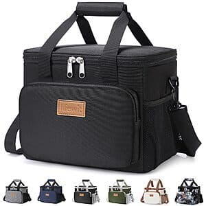 9L Lifewit Medium Insulated Lunch Box (black) $4.95