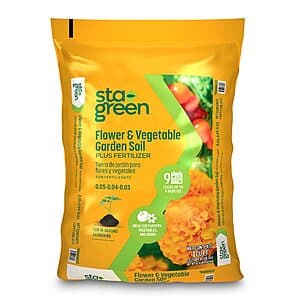 Sta-Green 1 cu. ft. Flower & Vegetable Garden Soil w/ Fertilizer $2 + Store Pickup Only