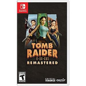 Tomb Raider I-III Remastered (Nintendo Switch) $17.95