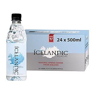 24-Pk 16.9-Oz Icelandic Glacial Natural Spring Alkaline Water $18.10 w/ S&S