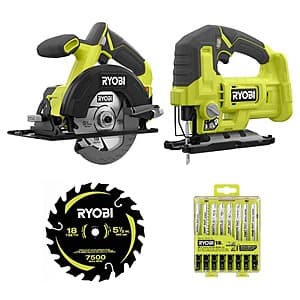 Ryobi ONE+ 18V Cordless 5-1/2" Circular Saw & Jig Saw (Tools Only) $60 + Free Shipping