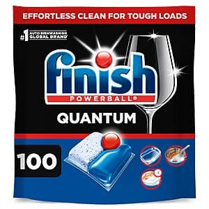 Prime Members: 100-Ct Finish Quantum Dishwasher Pods $14.70 w/ S&S + Free S&H