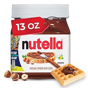 13-oz Nutella Creamy Chocolate Hazelnut Spread w/ Cocoa $2.35 w/ S&S