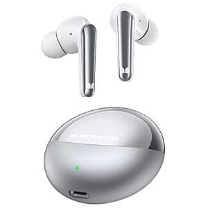Monster N-Lite 203 AirLinks Wireless Bluetooth 5.3 Earbuds (Silver) $16 + Free S&H