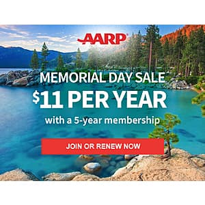 5-Year AARP Membership $55