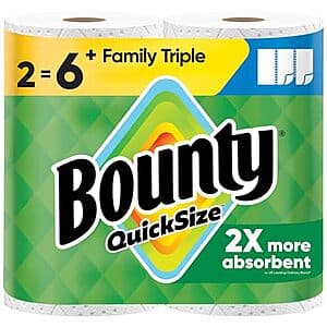 Select Household Items: Bounty, Charmin, Puffs, OxiClean & More Spend $50 Get $15 Off + Free S&H