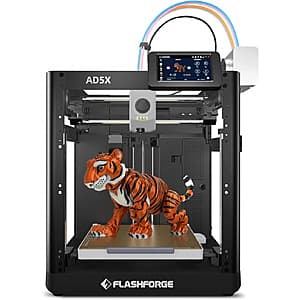 FLASHFORGE AD5X Multi-Color 3D Printer $288.15 + Free Shipping