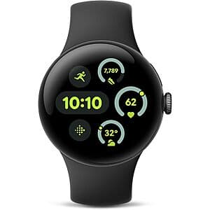 41mm Google Pixel Watch 3 Wi-Fi Aluminum Smartwatch (2 Colors) $200 + Free Shipping
