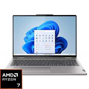 Lenovo Yoga 7 2-in-1 Laptop: 16" WUXGA, Ryzen 7 8840HS, 16GB RAM, 512GB SSD $500 + Free Shipping