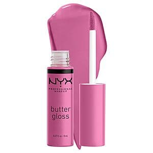 NYX Professional Makeup Butter Gloss Non-Sticky Lip Gloss in various color options.