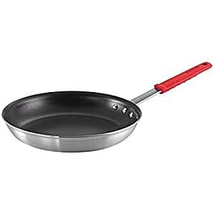 Tramontina Professional Restaurant 12-inch nonstick aluminum fry pan with black handle.