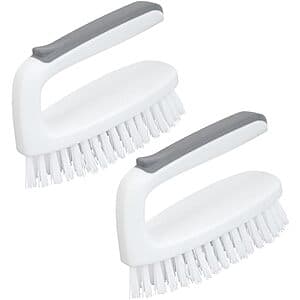 2-pk CELOX Heavy Duty Scrub Brush w/ Handle (white) $5.85