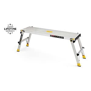 Gorilla Ladders Aluminum Slim Fold Lightweight Work Platform (300-Lbs Capacity) $49.90 + Free Store Pickup