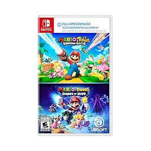 Mario + Rabbids: Kingdom Battle & Sparks of Hope (Switch Digital Code in Box) $15