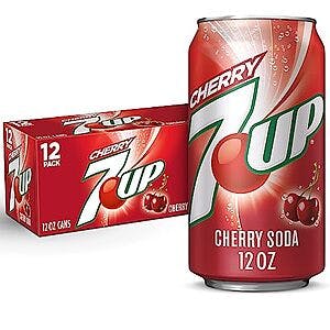12-Pack 12-Oz 7UP Cherry Flavored Soda $3.90 w/ Subscribe & Save