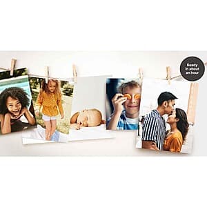 Walgreens photo prints and enlargements displayed in various sizes and formats.