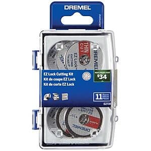 Dremel 11-Pc EZ Lock Cutting Accessory Kit (EZ728-01) $16