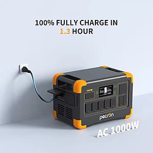 Select AliExpress Accounts: Pecron E1000LFP Portable Power Station (1800W / 1024Wh) $260.75 + Free Shipping