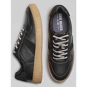 Steve Madden Men's Epik Leather Lace-Up Sneakers (2 Colors) $20 + Free Shipping