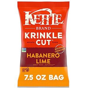 7.5-Oz Kettle Brand Krinkle Cut Potato Chips (Habanero Lime) $2.45 w/ Subscribe & Save