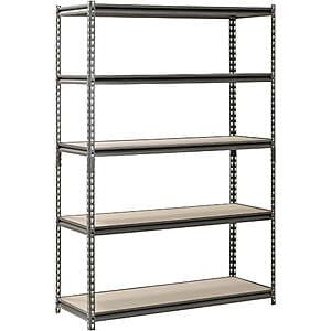 Muscle Rack 48"W x 18"D x 72"H 5-Shelf Steel Freestanding Shelving Unit $46.25 + Free S&H
