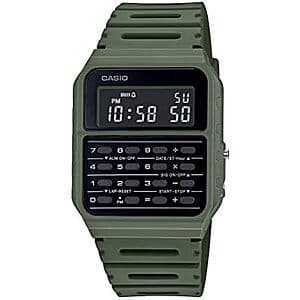 34mm Casio Data Bank Watch w/ 8-Digit Calculator & Resin Band (Olive Green) $23.95