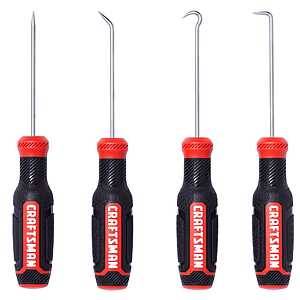 4-Piece Craftsman Precision Steel Hook & Pick Set $8.50