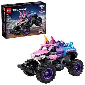 243-Pc LEGO Technic Monster Jam Sparkle Smash Pull-Back Truck Building Set $20