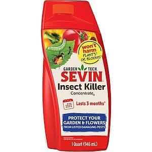 32 fl oz bottle of Sevin Insect Killer Concentrate with Zeta Cypermethrin by Central Garden & Pet.