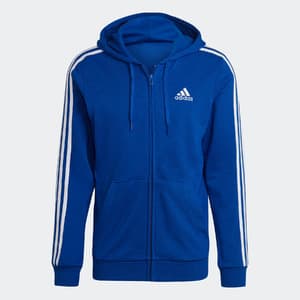 adidas Essentials French Terry 3-Stripes Full-Zip Hoodie: Men's $17.50, Women's $16.50 + Free Shipping