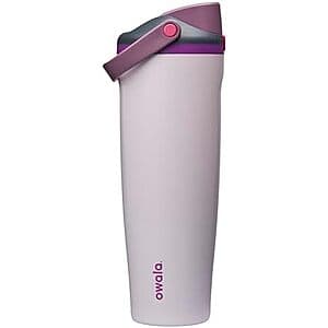 40-Oz Owala FreeSip Sway Insulated Stainless Steel Water Bottle (Dreamy Field) $35