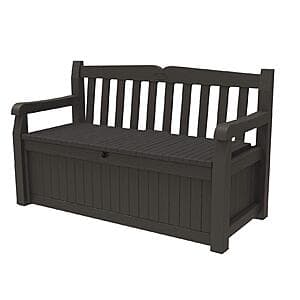 70-Gal Keter Solana Outdoor Patio Storage Bench Deck Box $119 + Free S&H