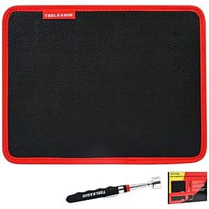 TOOLEAGUE Magnetic Tool Mat w/ Telescoping Magnetic Pickup Pen $16