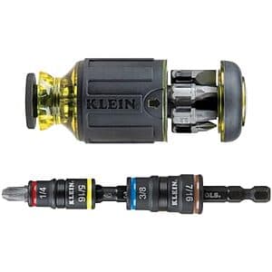 Klein Tools 12-in-1 Stubby Impact Driver Screwdriver Set (32308HD) $21.95
