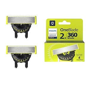 2-Pack Philips Norelco OneBlade 360 Replacement Blades $18.60 w/ Subscribe & Save