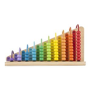 Melissa & Doug Add & Subtract Abacus Educational Toy w/ 55 Colorful Beads $14 or less