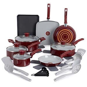 Select Walmart Stores: 22pc T-fal Kitchen Solutions Ceramic Cookware Set $59 + Free Shipping