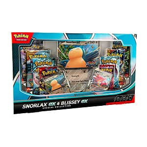 Walmart+ Members: Pokemon TCG Snorlax ex and Blissey ex Special Collection Box $25 + Free Shipping