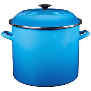 16-Qt Le Creuset Enamel On Steel Stockpot (Blue or Red) $111 + Free Shipping