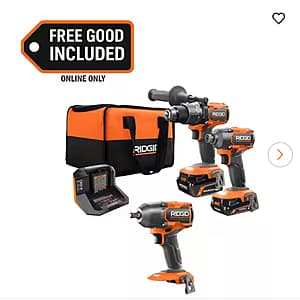 18V Brushless Cordless 2-Tool Combo Kit + Brushless Mid Torque Impact Wrench $149 + Free Shipping