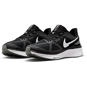 Men's Nike Air Zoom Structure 25 Running Shoes (D Width; Black/White) $50 + Free S/H
