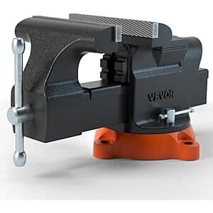 VEVOR 6" Bench Vise w/ Anvil 360° Swivel Locking Base $50.30 + Free S&H