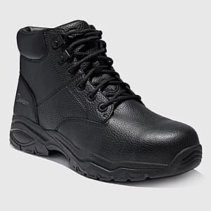 S Sport By Skechers Men's Steel Toe Work Boots (Limited Sizes, Black) $23.25 + Free S&H