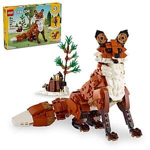 667-Piece LEGO Creator 3 in 1 Forest Animals Set (Red Fox, Owl & Squirrel) $35
