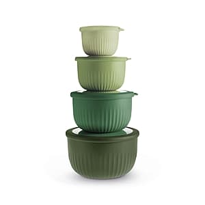 8-Pc Art & Cook Round Plastic Nesting Bowl Set w/ Lids $10